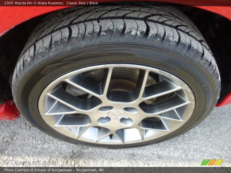 Classic Red / Black 2005 Mazda MX-5 Miata Roadster