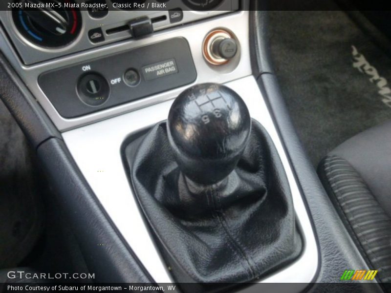 Classic Red / Black 2005 Mazda MX-5 Miata Roadster