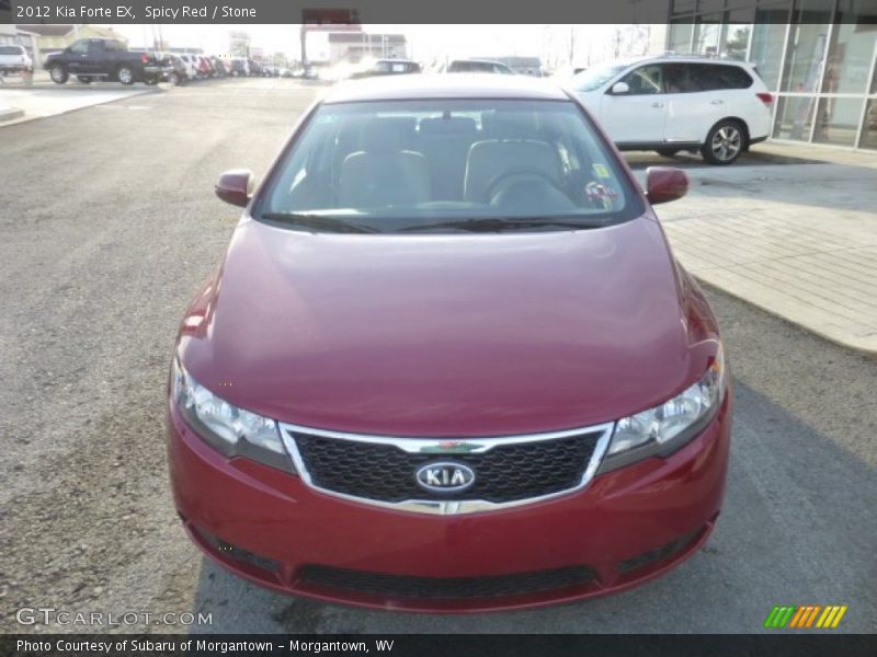 Spicy Red / Stone 2012 Kia Forte EX