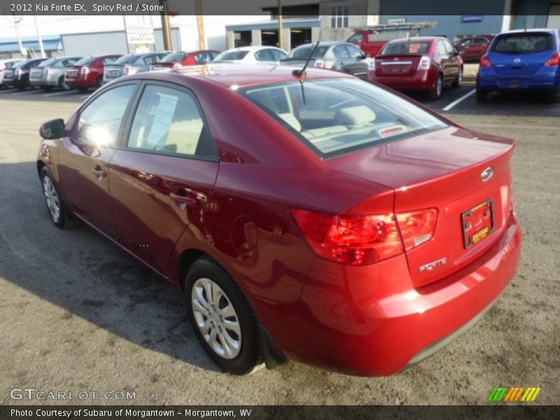 Spicy Red / Stone 2012 Kia Forte EX