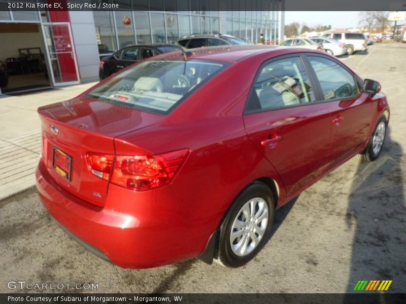 Spicy Red / Stone 2012 Kia Forte EX