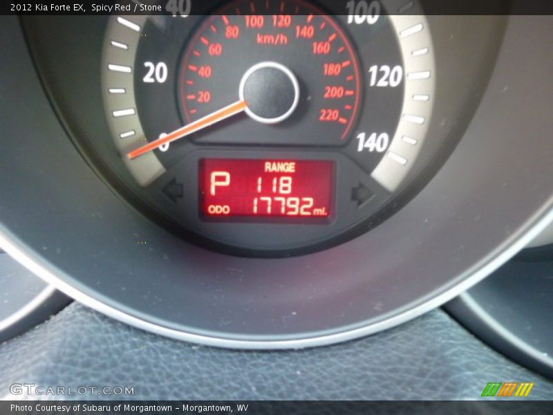 Spicy Red / Stone 2012 Kia Forte EX