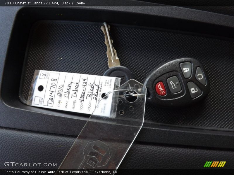 Black / Ebony 2010 Chevrolet Tahoe Z71 4x4