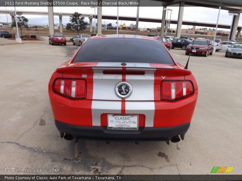 Race Red / Charcoal Black/White 2011 Ford Mustang Shelby GT500 Coupe