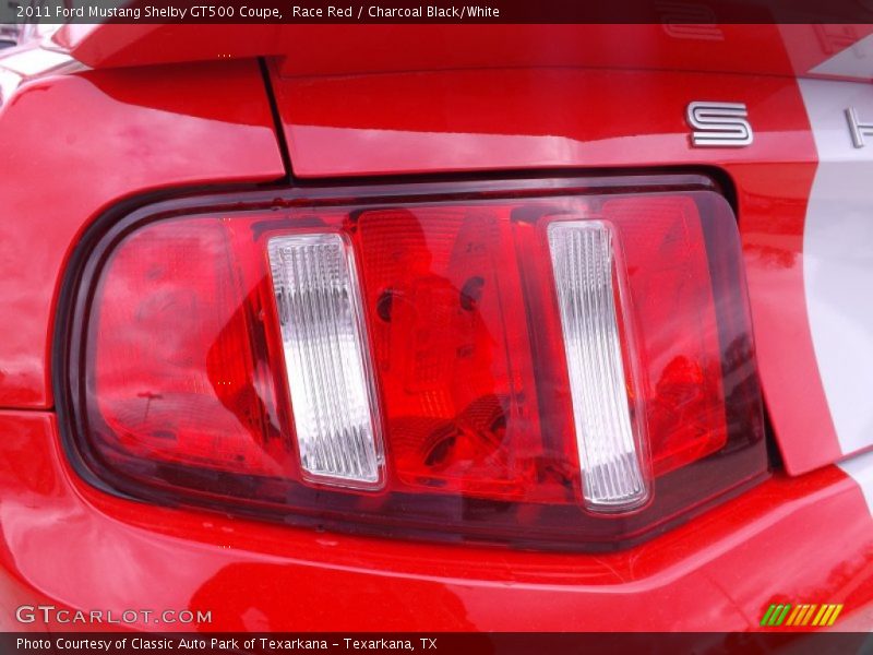 Race Red / Charcoal Black/White 2011 Ford Mustang Shelby GT500 Coupe