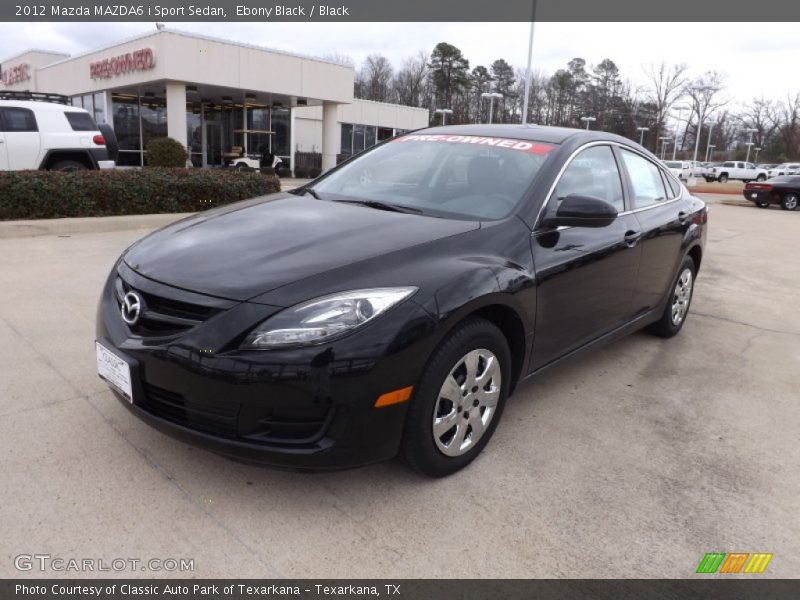 Ebony Black / Black 2012 Mazda MAZDA6 i Sport Sedan