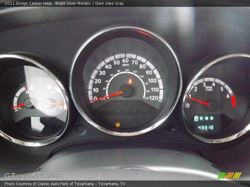 Bright Silver Metallic / Dark Slate Gray 2011 Dodge Caliber Heat