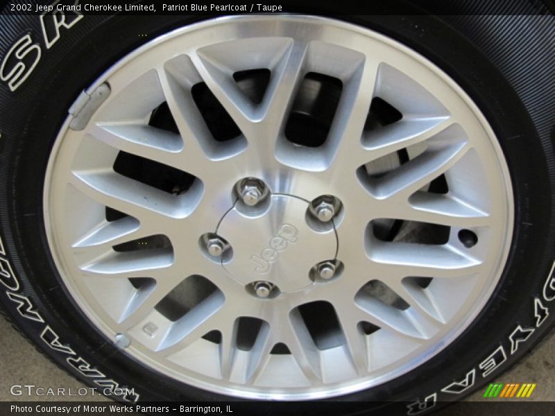 Patriot Blue Pearlcoat / Taupe 2002 Jeep Grand Cherokee Limited