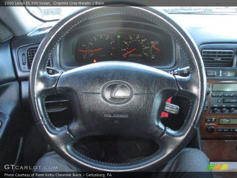 Graphite Gray Metallic / Black 2000 Lexus ES 300 Sedan