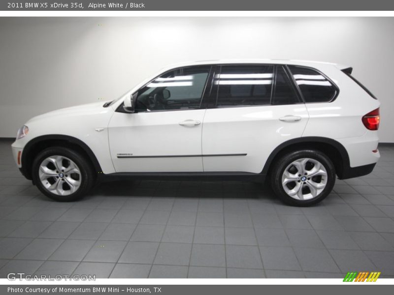 Alpine White / Black 2011 BMW X5 xDrive 35d