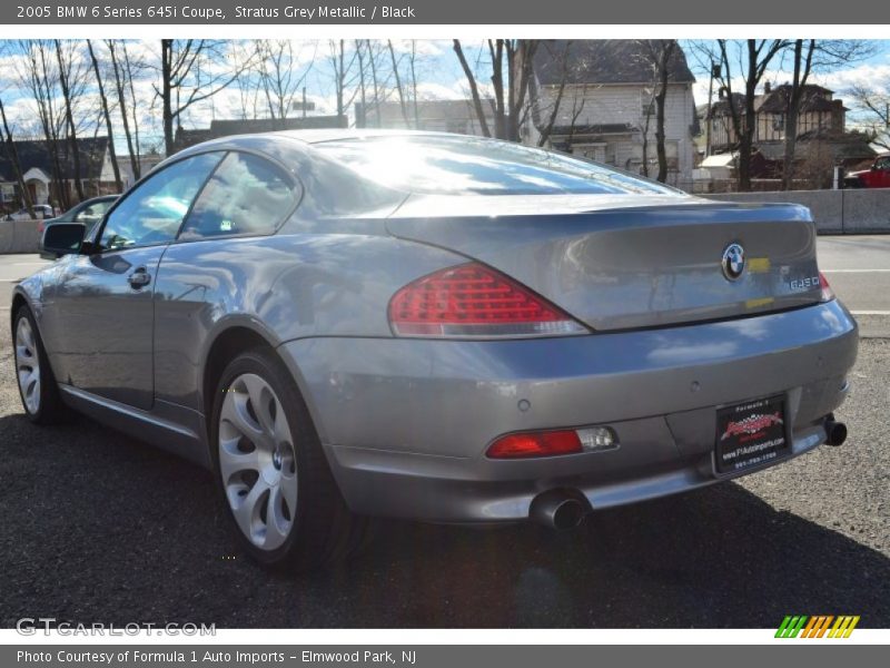 Stratus Grey Metallic / Black 2005 BMW 6 Series 645i Coupe