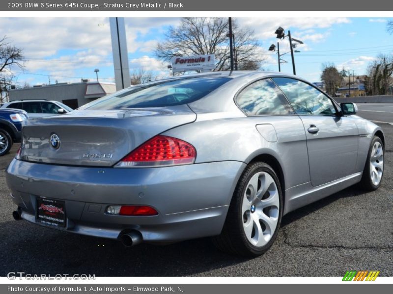 Stratus Grey Metallic / Black 2005 BMW 6 Series 645i Coupe