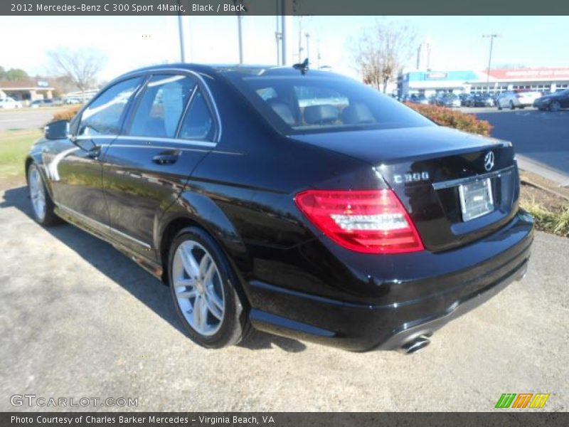Black / Black 2012 Mercedes-Benz C 300 Sport 4Matic