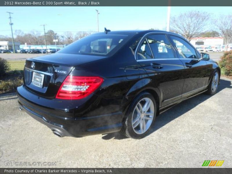 Black / Black 2012 Mercedes-Benz C 300 Sport 4Matic