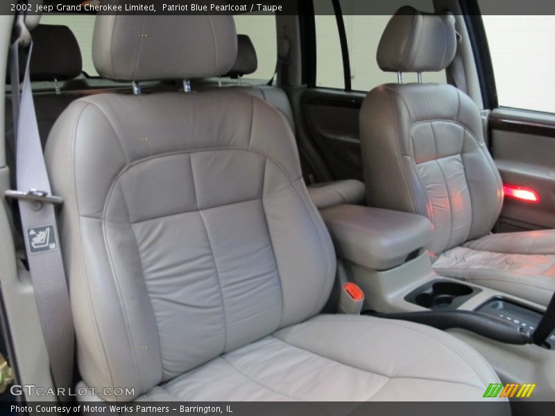 Patriot Blue Pearlcoat / Taupe 2002 Jeep Grand Cherokee Limited