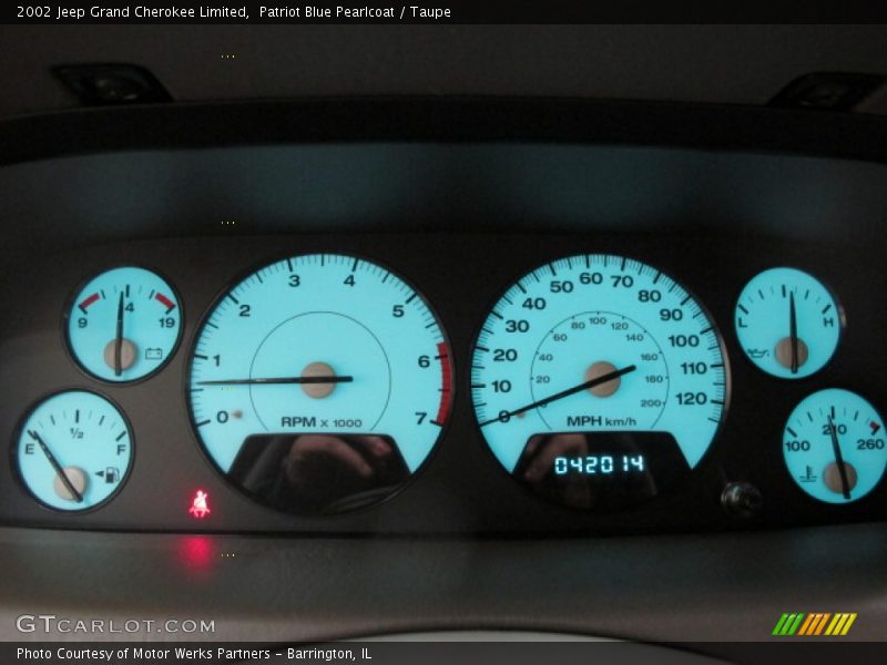  2002 Grand Cherokee Limited Limited Gauges