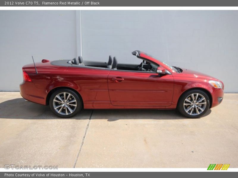 Flamenco Red Metallic / Off Black 2012 Volvo C70 T5