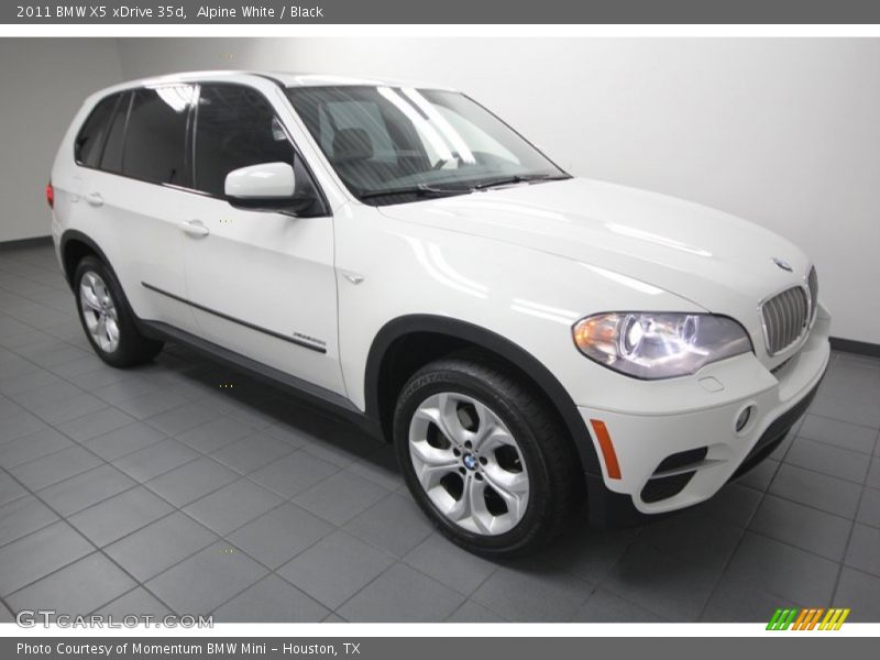 Alpine White / Black 2011 BMW X5 xDrive 35d