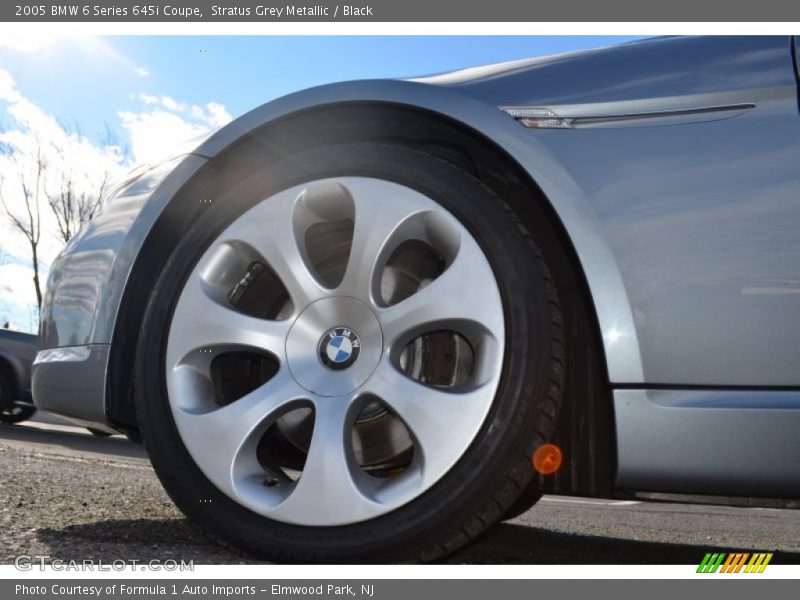 Stratus Grey Metallic / Black 2005 BMW 6 Series 645i Coupe