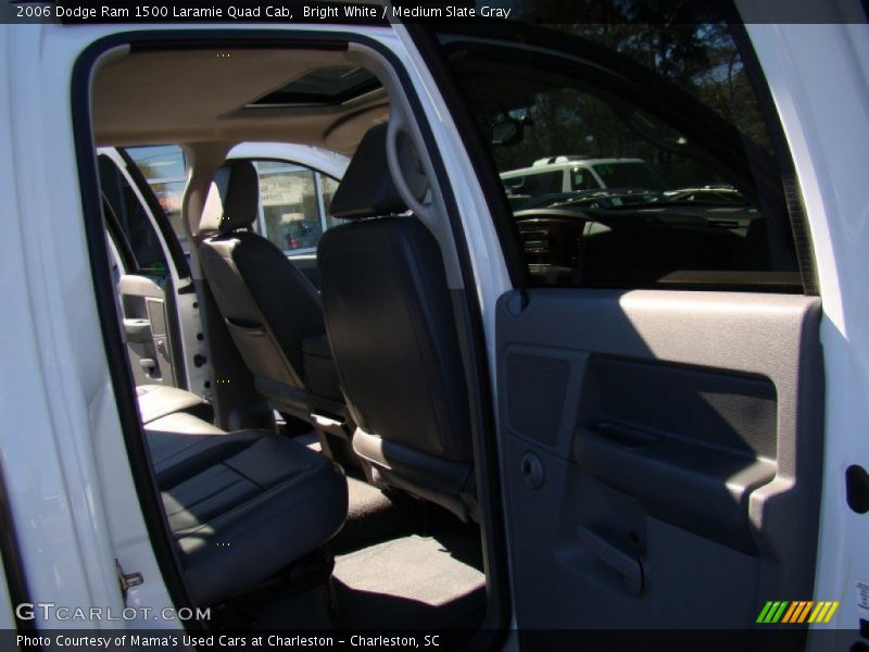 Bright White / Medium Slate Gray 2006 Dodge Ram 1500 Laramie Quad Cab