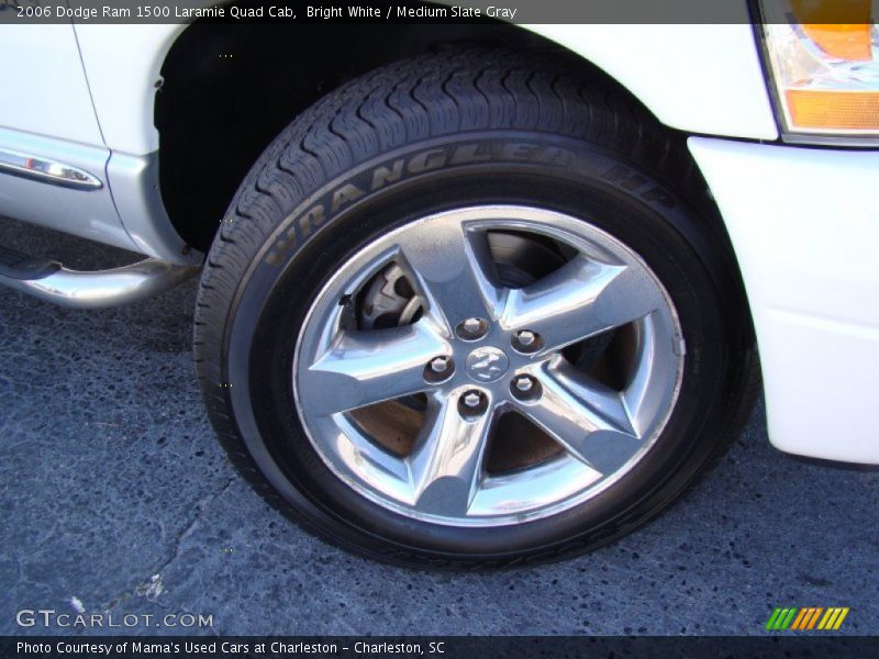 Bright White / Medium Slate Gray 2006 Dodge Ram 1500 Laramie Quad Cab