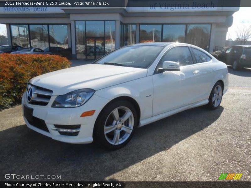 Arctic White / Black 2012 Mercedes-Benz C 250 Coupe