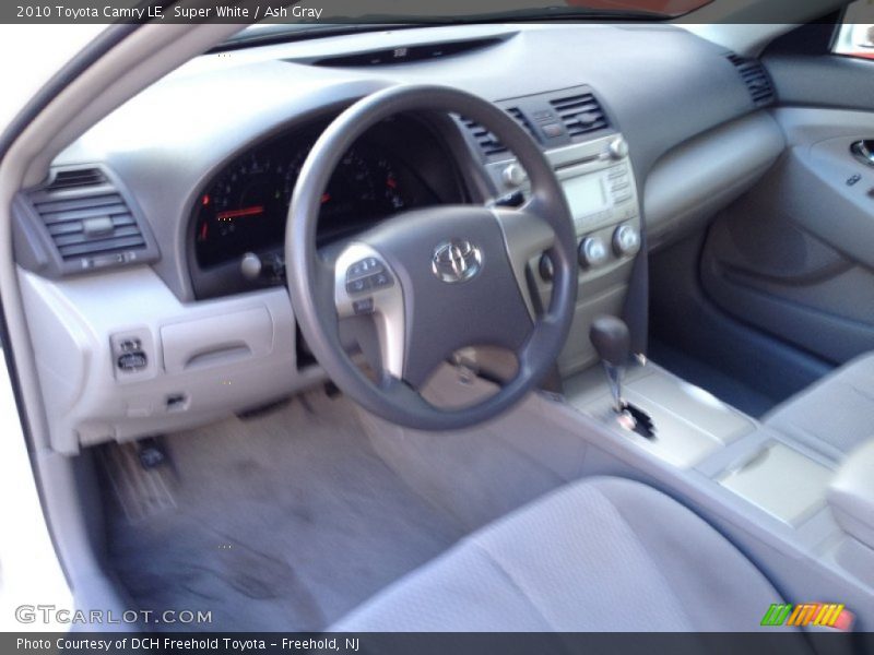 Super White / Ash Gray 2010 Toyota Camry LE