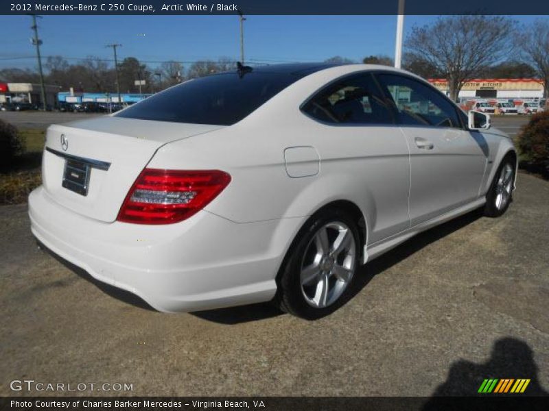 Arctic White / Black 2012 Mercedes-Benz C 250 Coupe