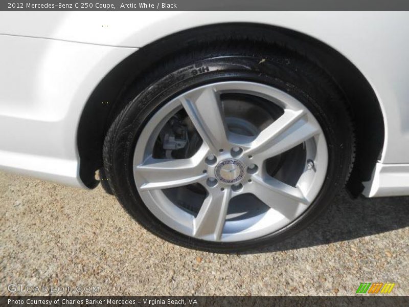 Arctic White / Black 2012 Mercedes-Benz C 250 Coupe