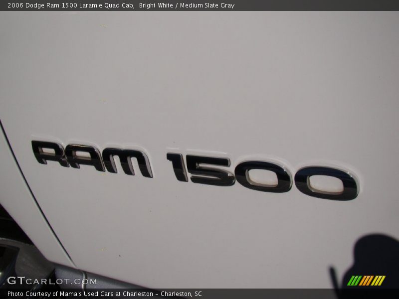Bright White / Medium Slate Gray 2006 Dodge Ram 1500 Laramie Quad Cab