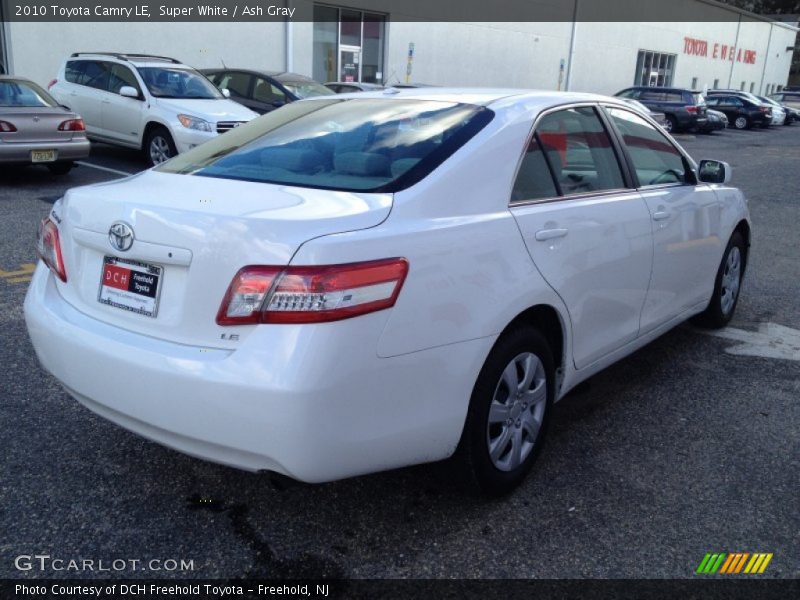 Super White / Ash Gray 2010 Toyota Camry LE