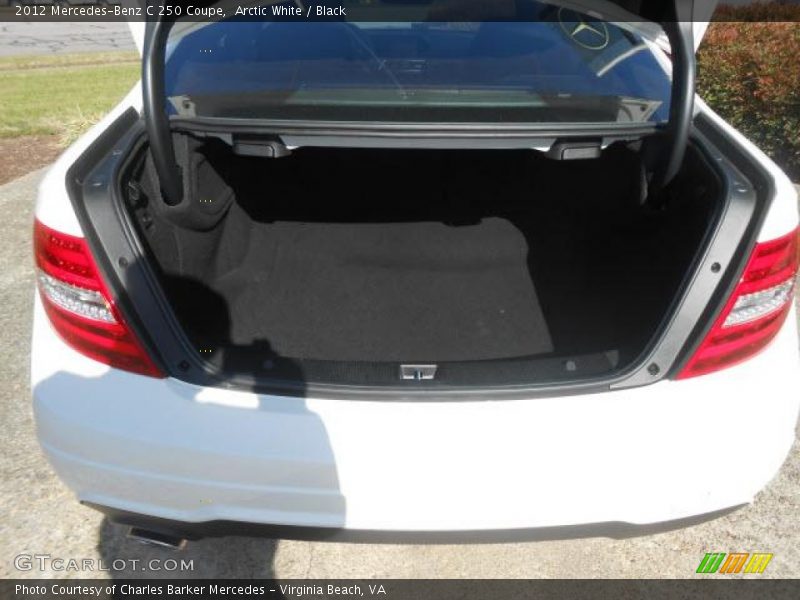 Arctic White / Black 2012 Mercedes-Benz C 250 Coupe