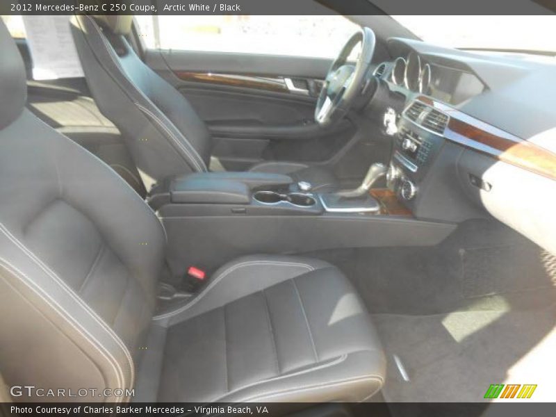 Arctic White / Black 2012 Mercedes-Benz C 250 Coupe