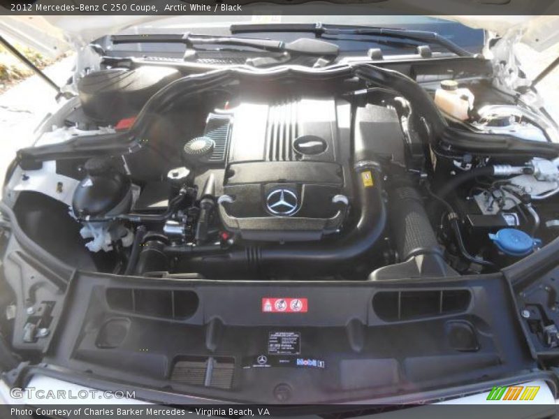 Arctic White / Black 2012 Mercedes-Benz C 250 Coupe