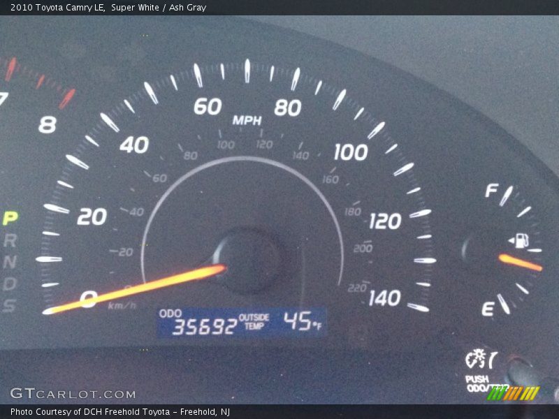 Super White / Ash Gray 2010 Toyota Camry LE