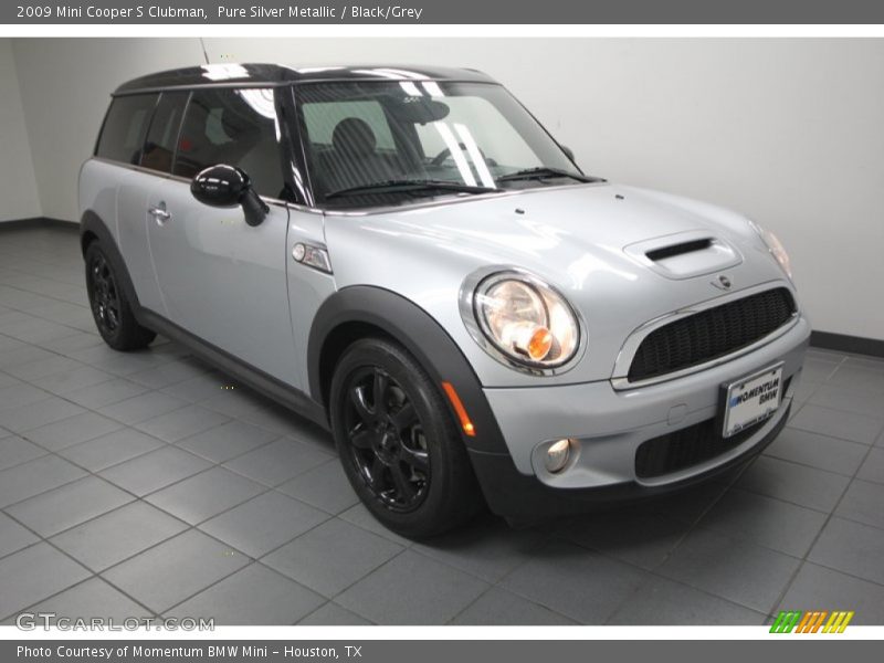 Pure Silver Metallic / Black/Grey 2009 Mini Cooper S Clubman