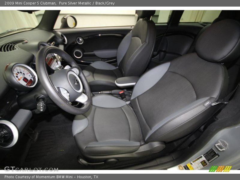 Pure Silver Metallic / Black/Grey 2009 Mini Cooper S Clubman