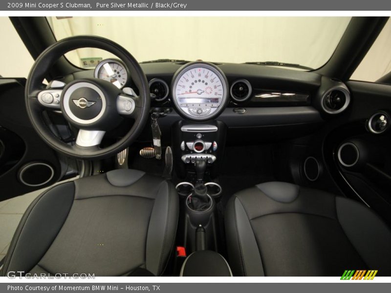 Pure Silver Metallic / Black/Grey 2009 Mini Cooper S Clubman