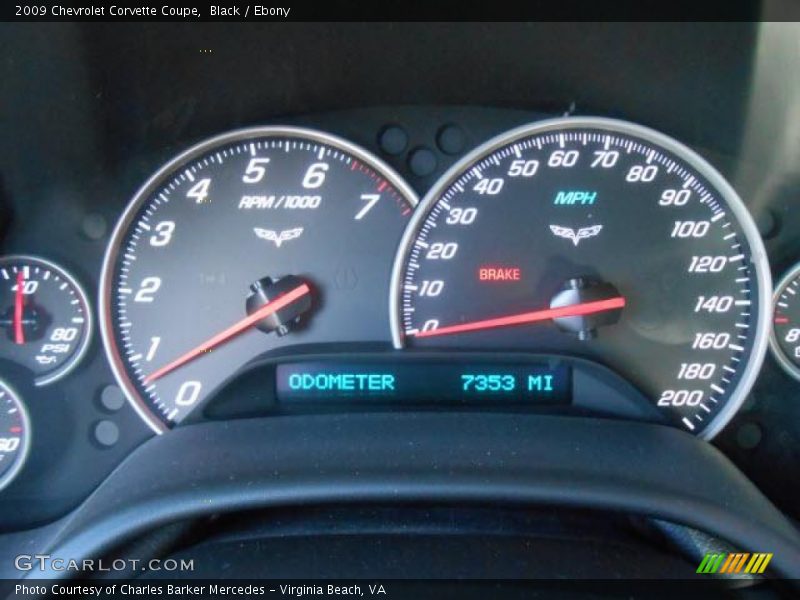 Black / Ebony 2009 Chevrolet Corvette Coupe