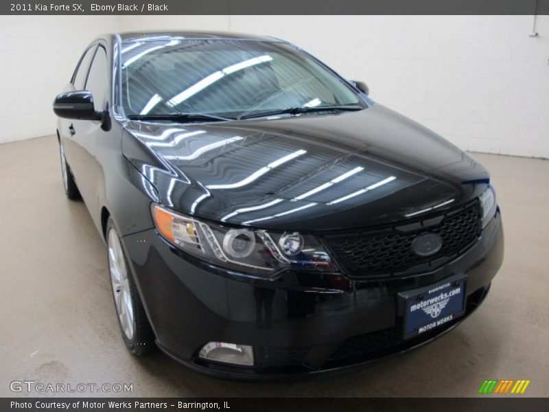 Ebony Black / Black 2011 Kia Forte SX