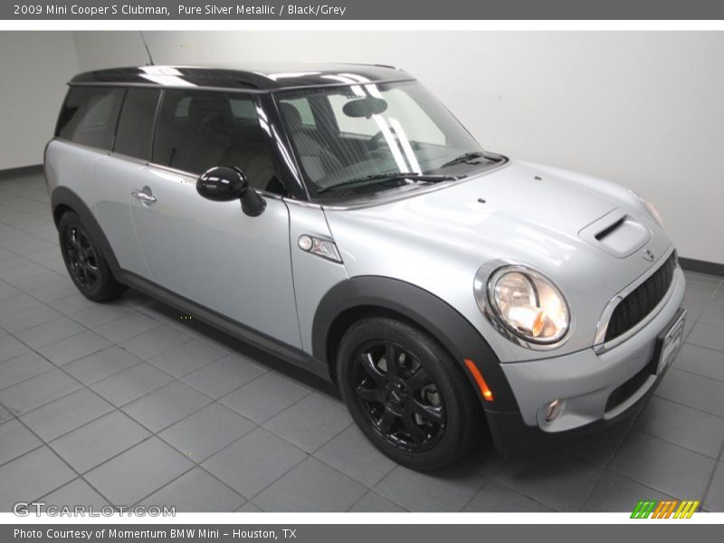 Pure Silver Metallic / Black/Grey 2009 Mini Cooper S Clubman