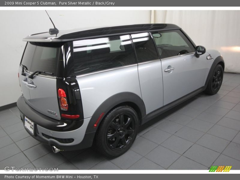 Pure Silver Metallic / Black/Grey 2009 Mini Cooper S Clubman