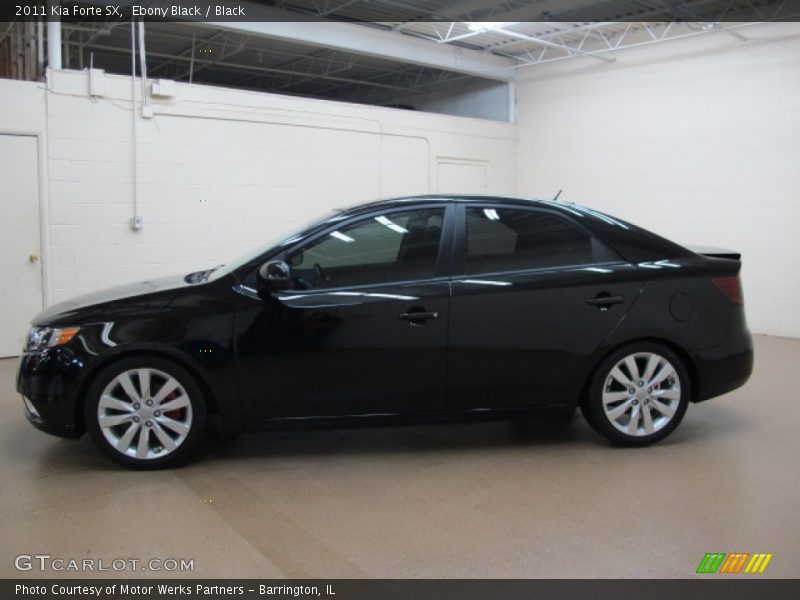 Ebony Black / Black 2011 Kia Forte SX