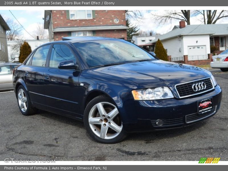 Moro Blue Pearl Effect / Ebony 2005 Audi A4 1.8T quattro Sedan