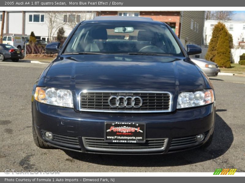 Moro Blue Pearl Effect / Ebony 2005 Audi A4 1.8T quattro Sedan