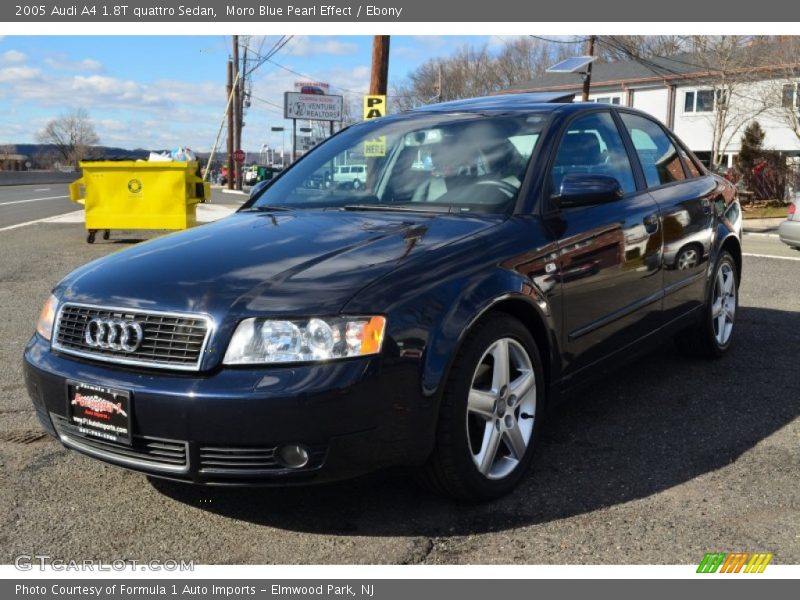 Moro Blue Pearl Effect / Ebony 2005 Audi A4 1.8T quattro Sedan
