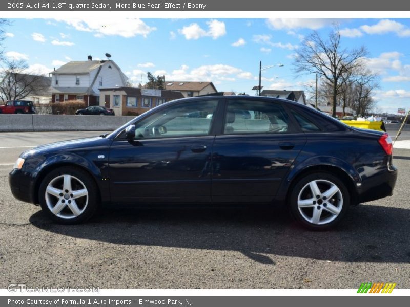 Moro Blue Pearl Effect / Ebony 2005 Audi A4 1.8T quattro Sedan