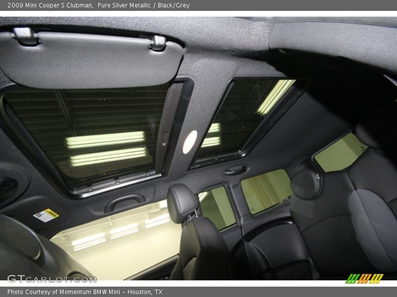 Pure Silver Metallic / Black/Grey 2009 Mini Cooper S Clubman