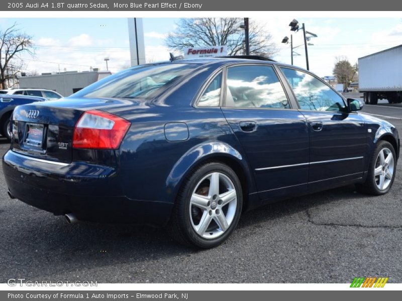 Moro Blue Pearl Effect / Ebony 2005 Audi A4 1.8T quattro Sedan
