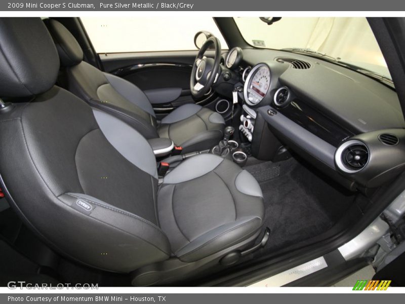 Pure Silver Metallic / Black/Grey 2009 Mini Cooper S Clubman